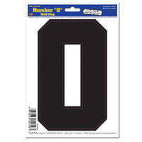 Black "0" Peel 'N Place - 15.2 x 21.6cm**