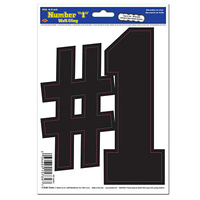 Black "1" Peel 'N Place - 15.2 x 21.6cm*