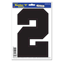 Black "2" Peel 'N Place - 15.2 x 21.6cm**