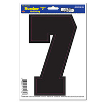 Black "7" Peel 'N Place - 15.2 x 21.6cm**