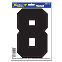 Black "8" Peel 'N Place - 15.2 x 21.6cm**