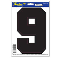 Black "9" Peel 'N Place - 15.2 x 21.6cm**