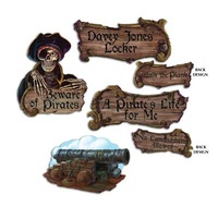 4 Pirate Cutouts