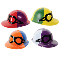 Assorted Plastic Jockey Helmets - Pk 4