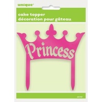 Princess Crown Plastic Cake Topper
