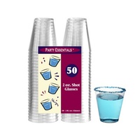 Plastic Shot Glasses 2oz (59ml) - Pk 50