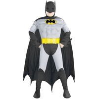 Boy's Muscled Batman Costume - L