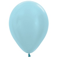 5" Pearl Light Blue Balloons - Pk100