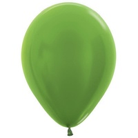5" Metallic Lime Green Balloons - Pk100