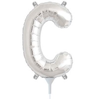 Alphabet Silver Foil Balloon - 16" - C