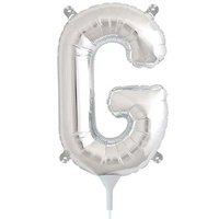 Alphabet Silver Foil Balloon - 16" - G