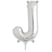 Alphabet Silver Foil Balloon - 16" - J