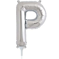 Alphabet Silver Foil Balloon - 16" - P
