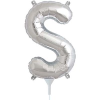 Alphabet Silver Foil Balloon - 16" - S