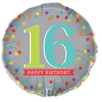 Baln Foil 45Cm 16Th Bday*
