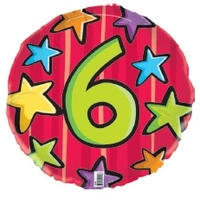 Baln Foil 45Cm 6Th Bday*