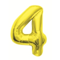 #4 34"Gold Foil Balloon