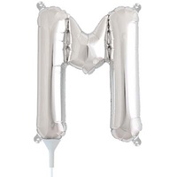 Alphabet Silver Foil Balloon - 16" - M