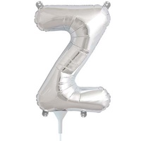 Alphabet Silver Foil Balloon - 16" - Z