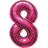 #8 34"Pink Foil Balloon