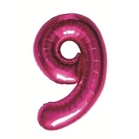 #9 34"Pink Foil Balloon