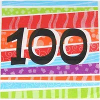 No. 100 Printed Napkin - Pk 25