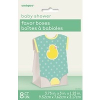 Baby Shower Dots Onesie Favor Boxes - Pk 8