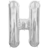 34" Letter H Silver Foil Balloon