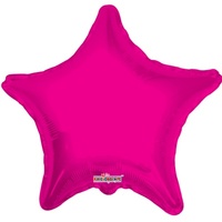 22" Hot Pink Star Foil Balloon