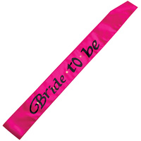 Bride To Be Hot Pink Flashing Sash