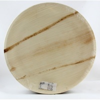 Palm Leaf Round Plates (25cm) - Pk 25