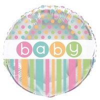 Pastel Baby Shower 18" Foil Balloon*