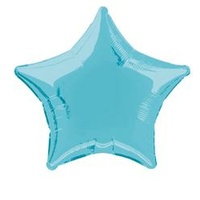 Baby Blue Star 20" Foil Balloon