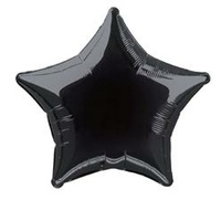 Black Star 20" Foil Balloon