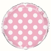 Light Pink Dots 18" Foil Balloon