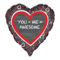 You + Me = Awesome 18" Foil Balloon*