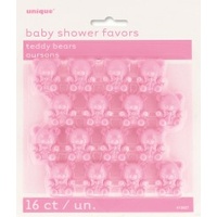 Teddy bear favours - pink.