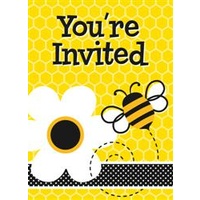 Busy Bees Invitations - Pk 8***