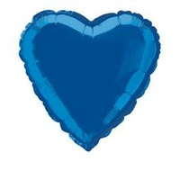 Royal Blue Heart 18" Foil Balloon