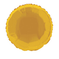 Gold Round 18" Foil Balloon