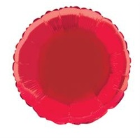 Red Round 18" Foil Balloon