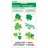 St Pats Tattoos - 2 Sheets*