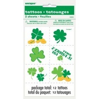 St Pats Tattoos - 2 Sheets*
