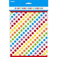 Rainbow Birthday Loot Bags - Pk 8