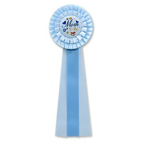 Blue Mom To Be Deluxe Rosette