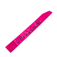 Bridesmaid Hot Pink Flashing Sash