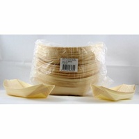 Wooden Food Boat - 15cm - Pk 50