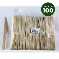 Wooden Knives - Pk 100