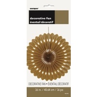 Gold Decorative Fan - 40cm