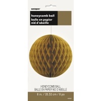 Gold Honeycomb Ball - 20cm